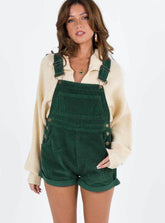 Kacey Short Overalls Khaki Petite